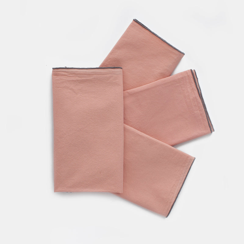 Napkins Organic Cotton in Coral Pink
