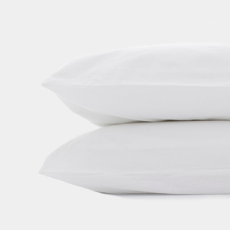 Organic Cotton Relaxed Percale Standard Pillowcase