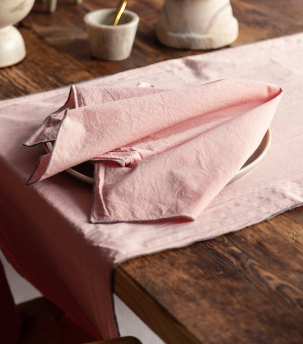 Napkins Organic Cotton in Coral Pink