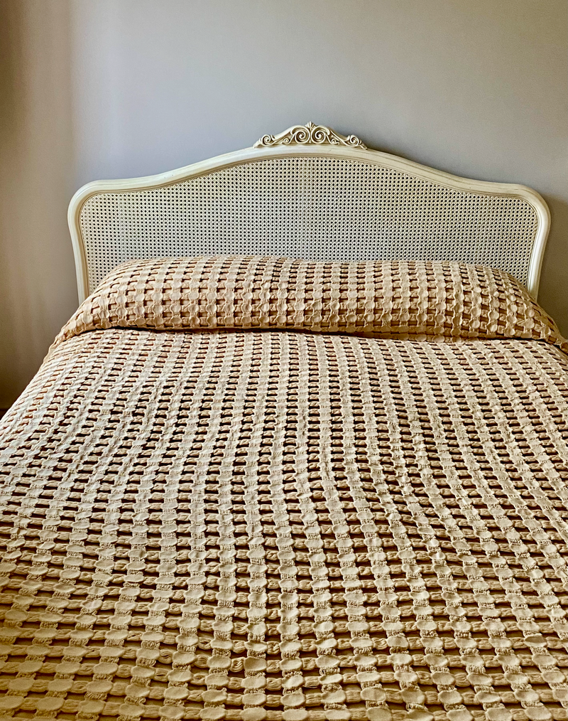 Waffle Organic Cotton Throw Blanket - Honeycomb - Limited Edition