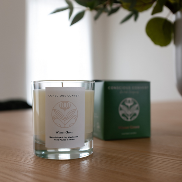 Winter Green Natural Organic Soy Candle