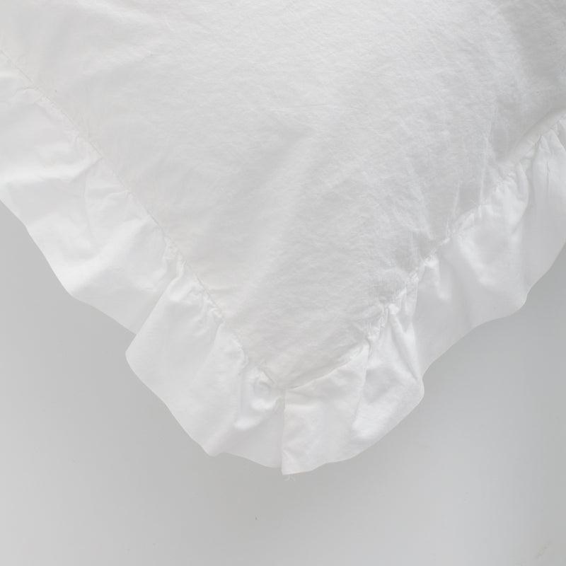 Frill Pillowcase in Organic Cotton Percale