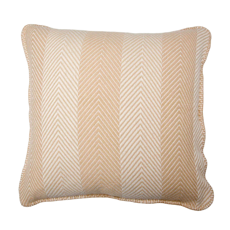 Cushion and Cushion Cover Herringbone Natural Colour